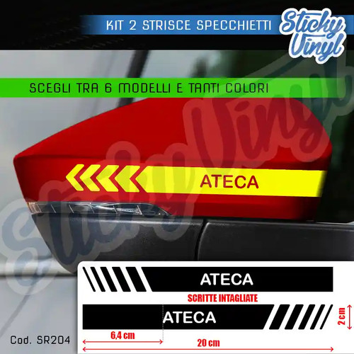 Adesivi strisce specchietti - adesivi,